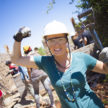 Michelle volunteering in Kenya